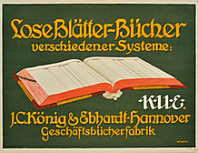 W. Thamm - Plakat für die Geschäftsbücherfabrik J.C. König & Ebhardt